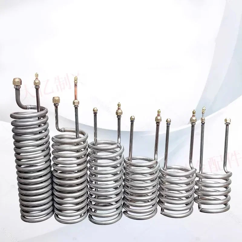 

1 шт. Титановый трубчатый испаритель, прямой титановый трубчатый теплообменник. Охладитель 1-5 л.с., теплообменник для аквариума с морепродуктами и пресной водой.