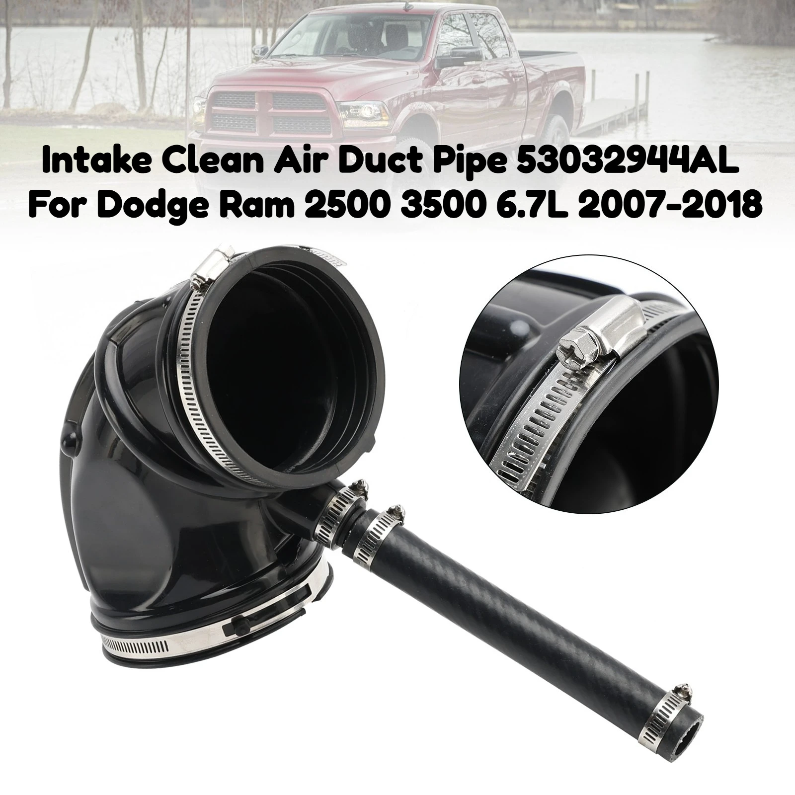 

NEW Intake Clean Air Duct Pipe 53032944AL 2011-2018 for Ram 2500 3500 4500 5500