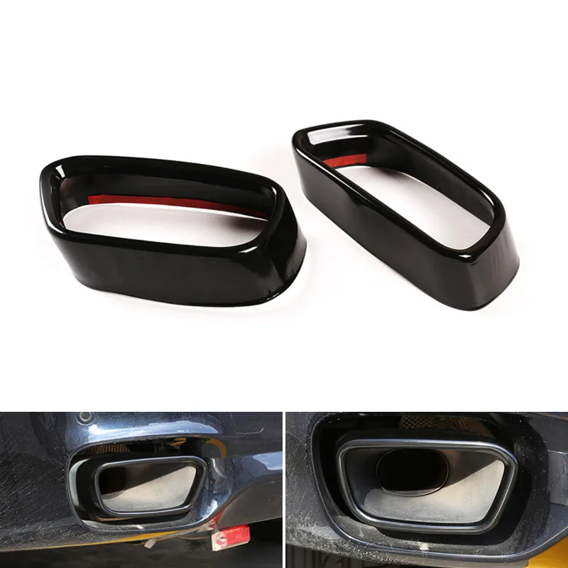 For BMW X5 F15 X6 F16 2015 2016 2017 2018 M Sports Stainless Steel Car Accessories Tail Muffler Exhaust Pipe Output Cover Trim