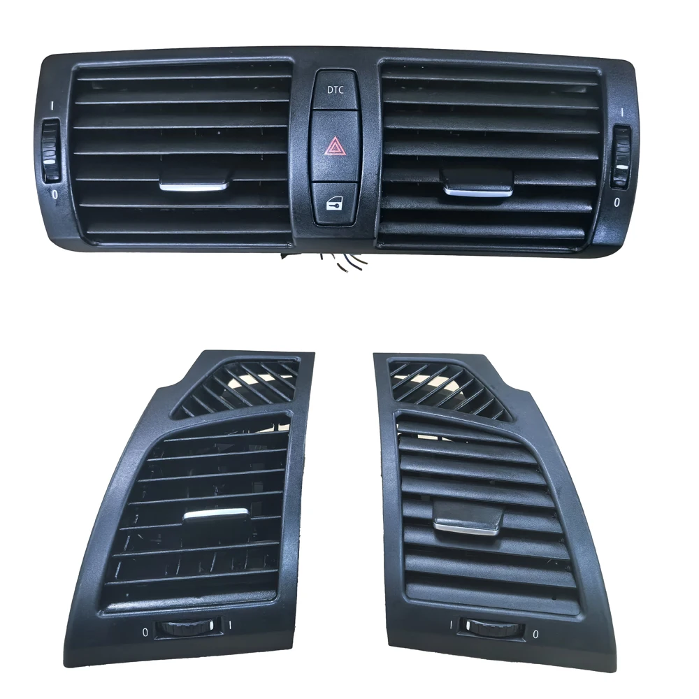 For BMW E81 E82 E87 E88 2008-2013 Car Dashboard Front Central Air Conditioner Panel AC Vent Grille Assembly