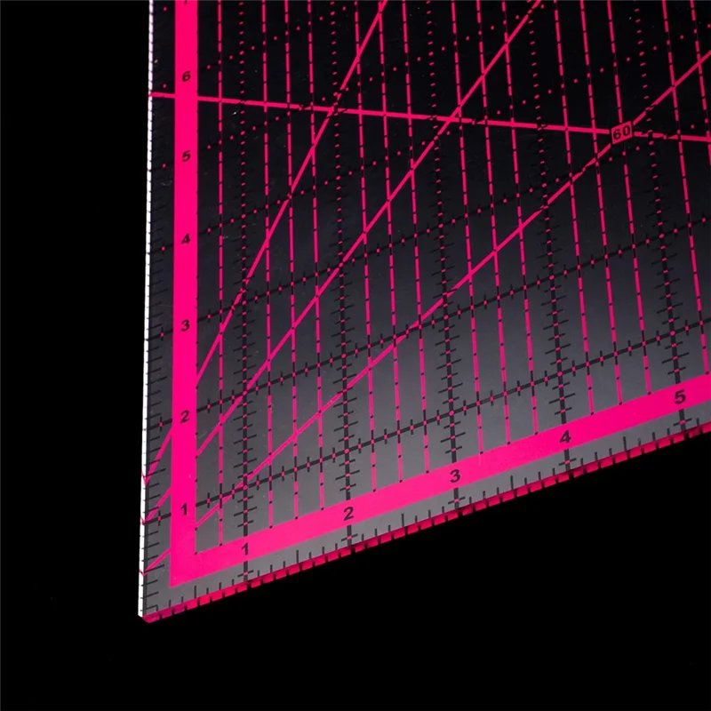 6 Pieces Acrylic Quilting Rulers Square Fabric Cutting Ruler With Clear Mark Quilting Ruler Ironing Ruler For Craft Easy Install