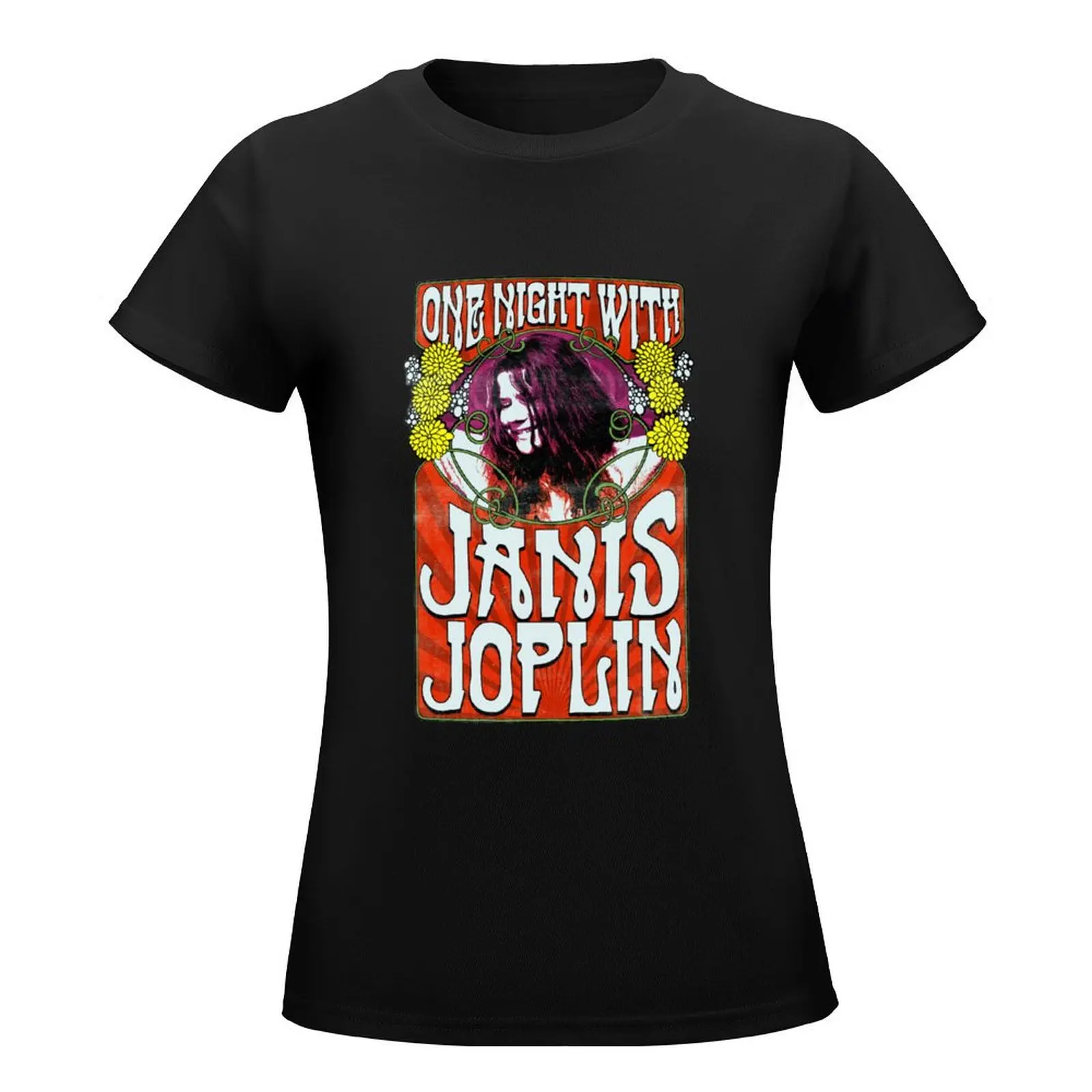 Janis Joplin-Janis Joplin T-Shirt anime clothes aesthetic clothes plus size tops oversized Womens clothing