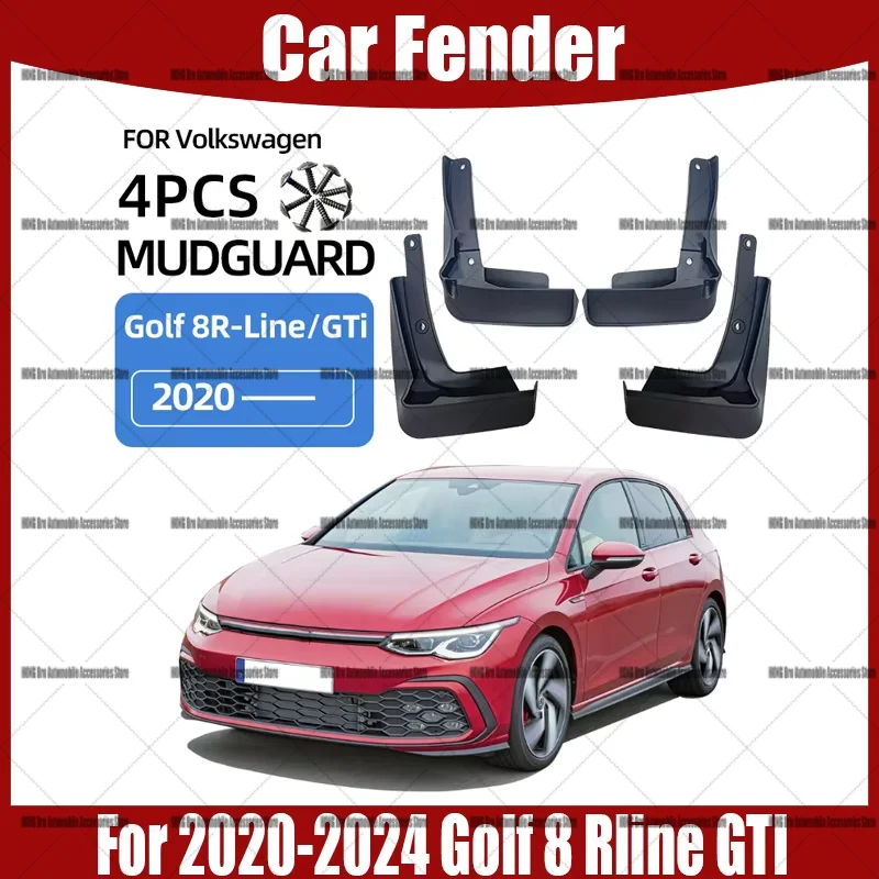 For 2020-2024 Golf 8 Rline GTI Golf8 Rline gti fender auto accessories car fender mud flaps Scratch-resistant and wear-resistant