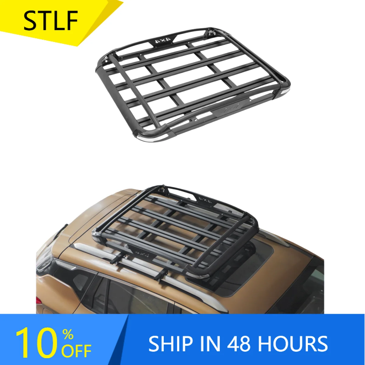 

STLFYH-F-025 High Quality Universal Aluminum Alloy Car Roof Rack Roof Basket Luggage Rack Luggage Carrier Car Carrier With Light