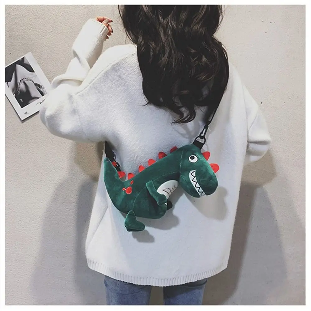 

Cute Dinosaur Children Backpack Cartoon Plush Toy Bag Gift for Kids Travel Shoulder Bag For Toddler Preschool Kids
