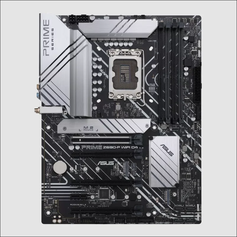 

Материнская плата ASUS PRIME Z690-P WIFI D4 с поддержкой i9-14900KF i7-13700K i5-12400F Процессор 4xDDR4 5333 МГц HDMI M.2 PCIe 5.0 LGA 1700 ATX