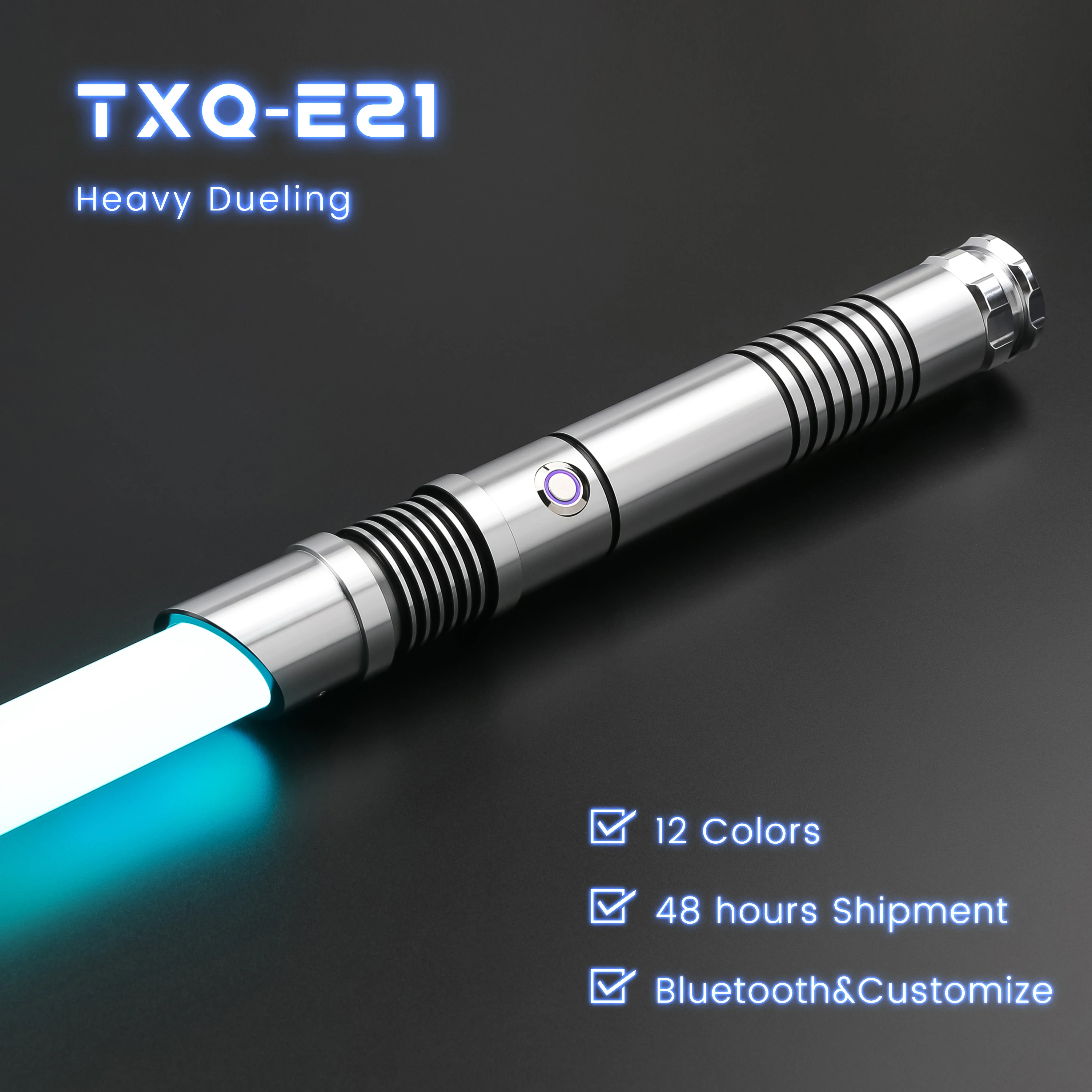 

TXQSABER Heavy Dueling RGB Lightsaber Metal Hilt Motion Control SNV4 Pixel Light Sword with SD Card 27 Sets Soundfonts FOC Force