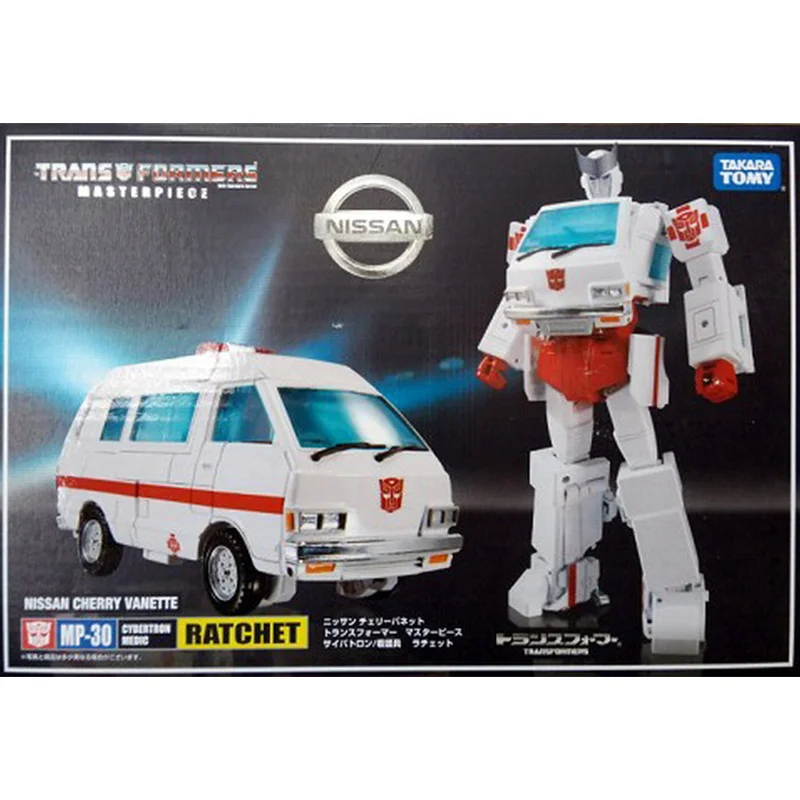 Takara Tomy-Transformers Masterpiece Action Figure, Ratchet Robot, Modelo Anime, Brinquedos Colecionáveis, Presente, Original, Mp-30