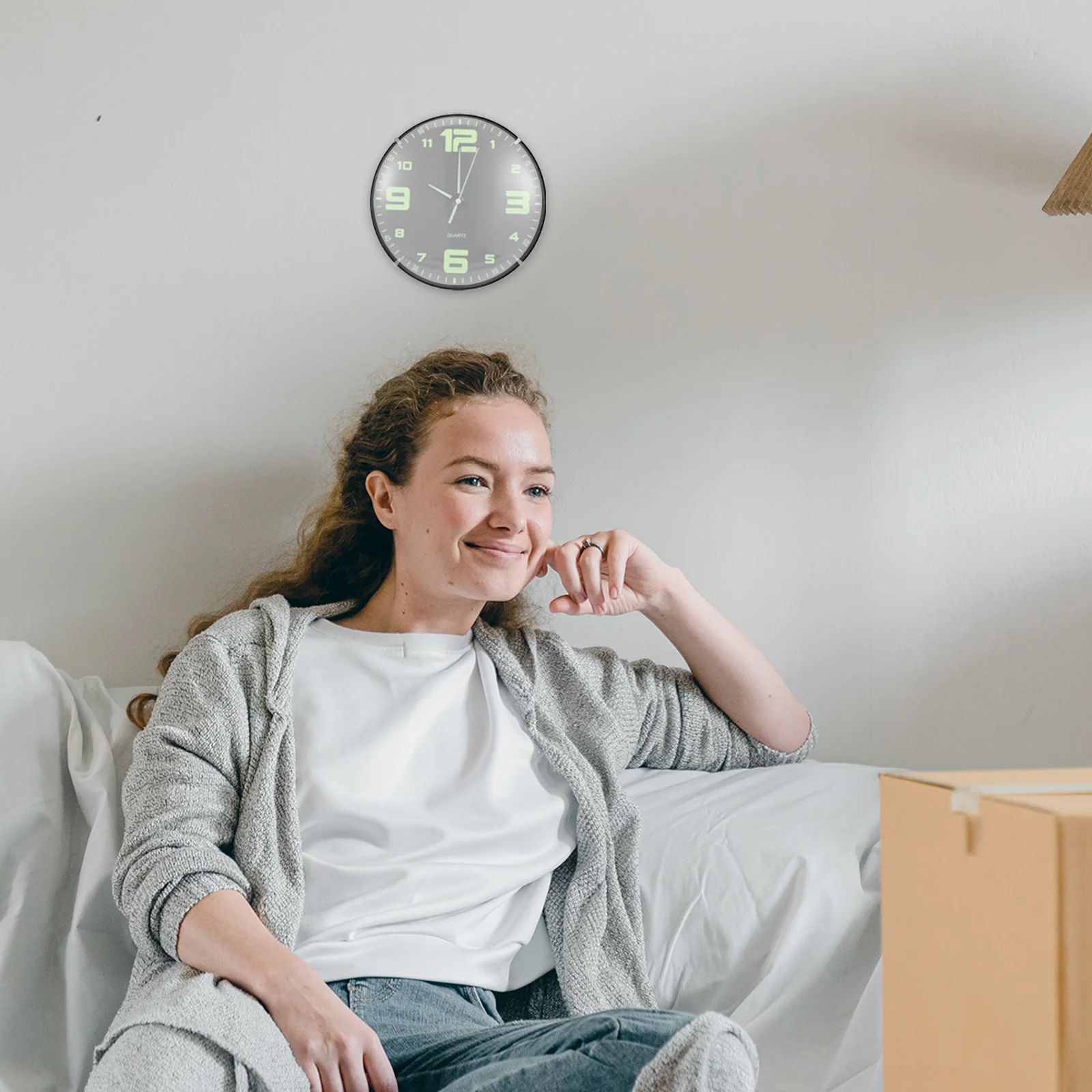 

7 Inch Convex Glass Dome Cover for Wall Mounted Clock Replacement - Transparent Round Clock Face Protector Enhancing Time