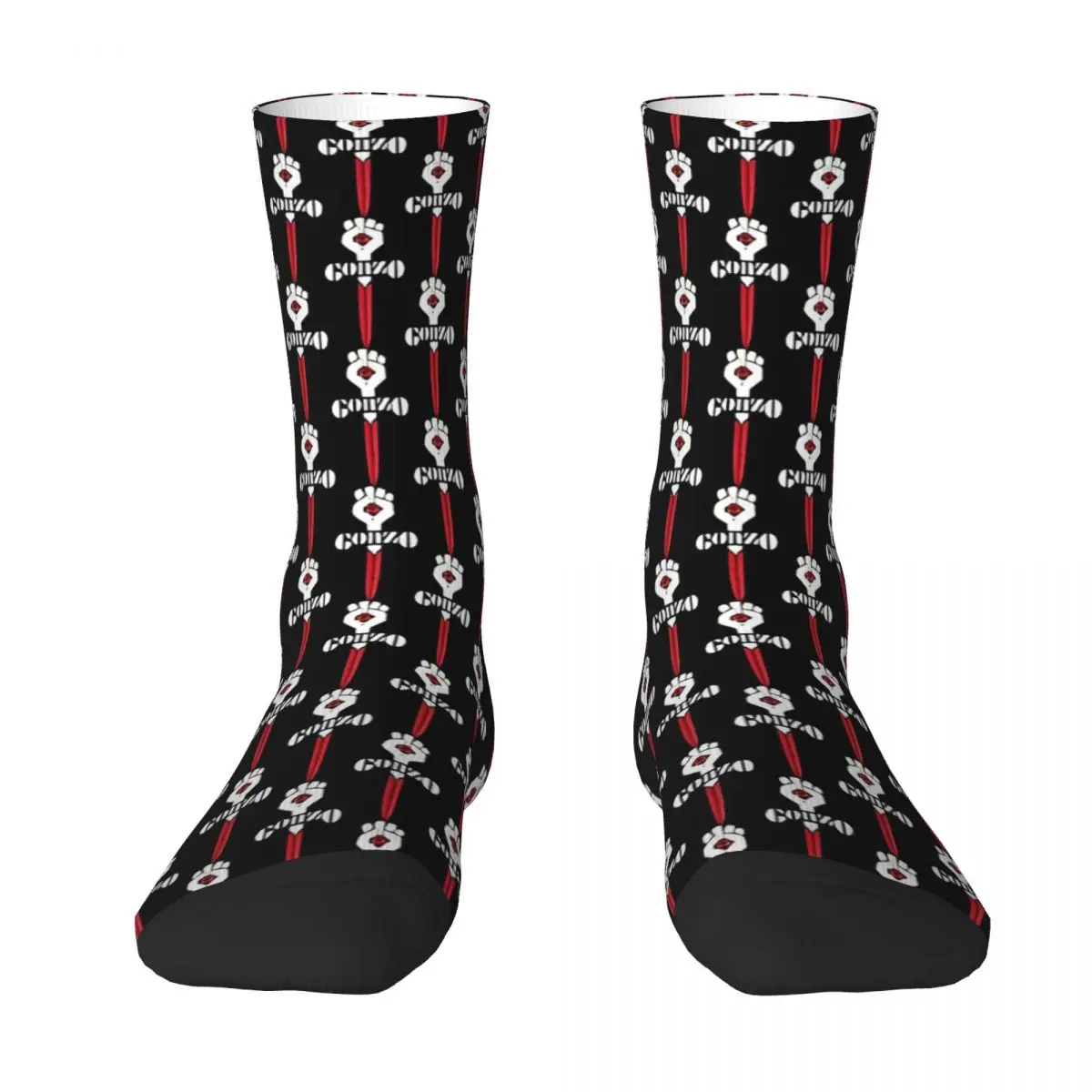 Autumn Winter Fashion Men's Women's Gonzo Symbol Hunter S Thompson Socks Journalism Fist Logo Breathable Football Socks