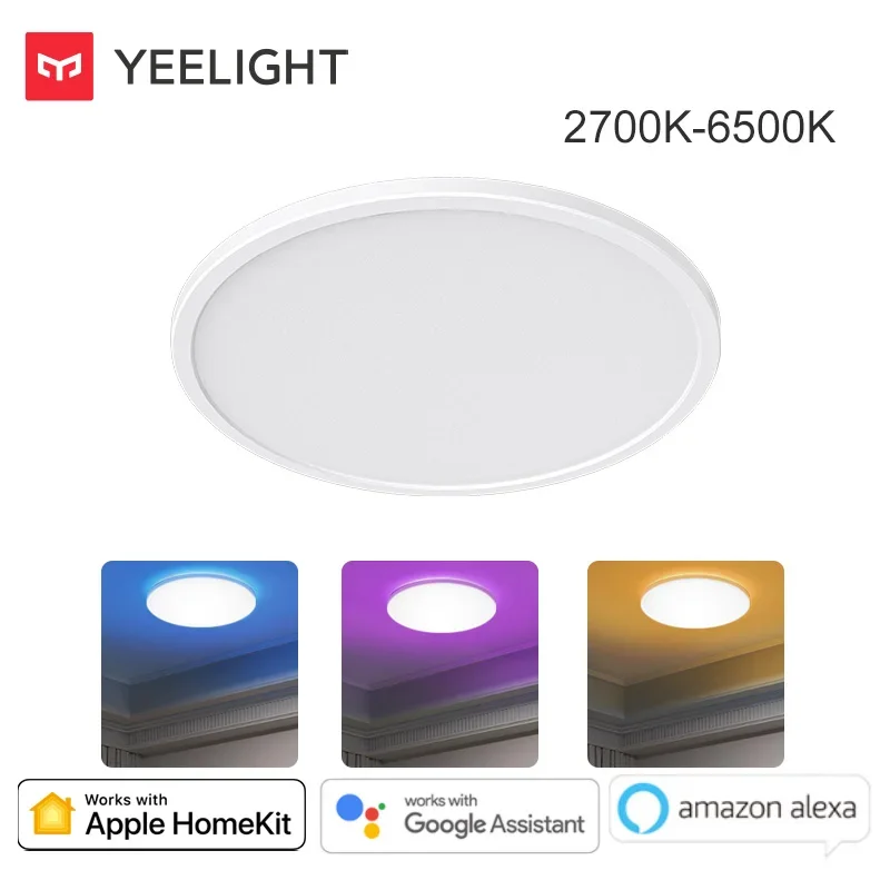 Yeelight LED Ceiling Light 300C 21W RGB Mood Light 25mm Ultra Thin Dimmable 2700-6500K Intelligent Voice Control