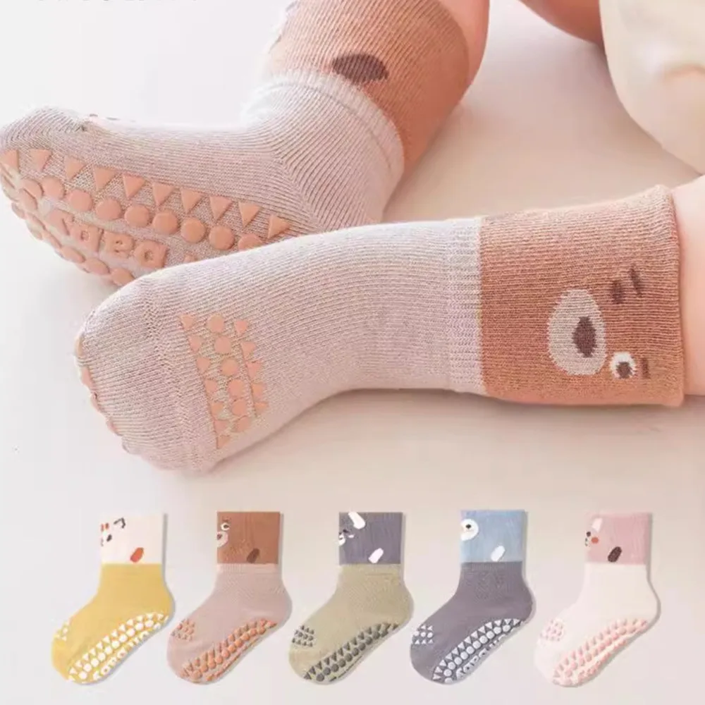 Newborn baby socks Class A cotton calcetines baby anti-slip socks for newborns boys and girls calzini antiscivolo per bambino
