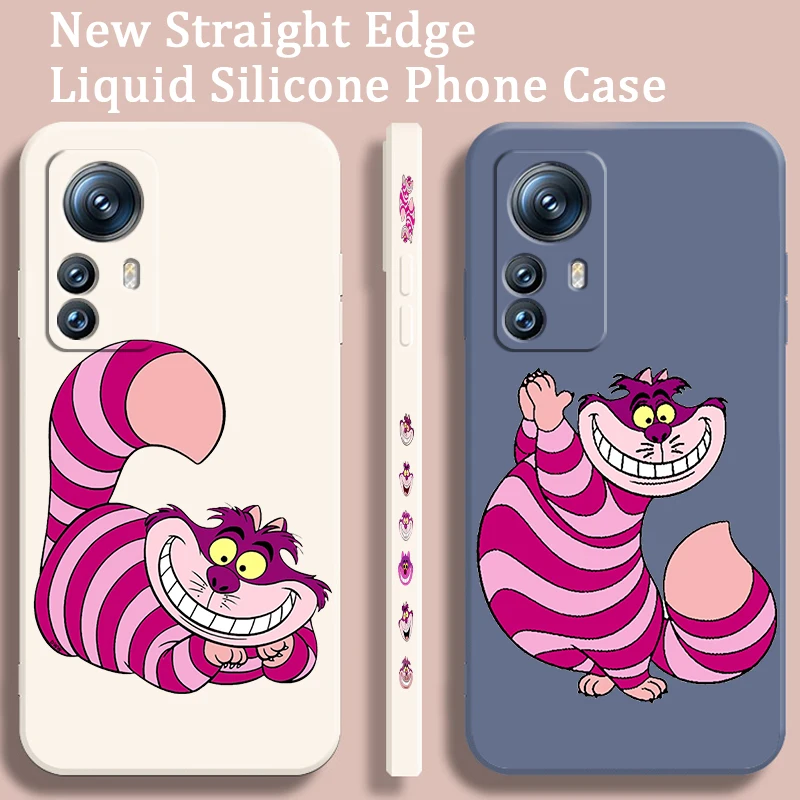 

Disney Alice Cheshire Cat Liquid Left Rope For Xiaomi Mi 13T 13 12T 12 11T 11i 11 A3 10T 10 9 Pro Lite Ultra 5G Cover