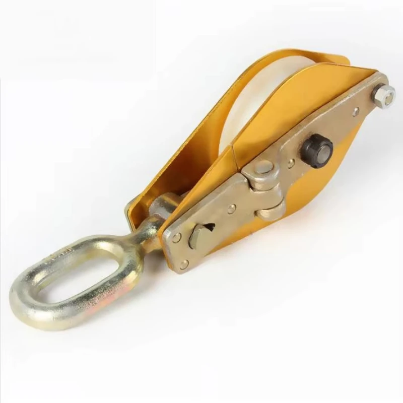 Lifting pulley Tower hoisting single and double three wheels 1T2T3T5T8T10 tons aluminum alloy nylon wheel hoisting pulley