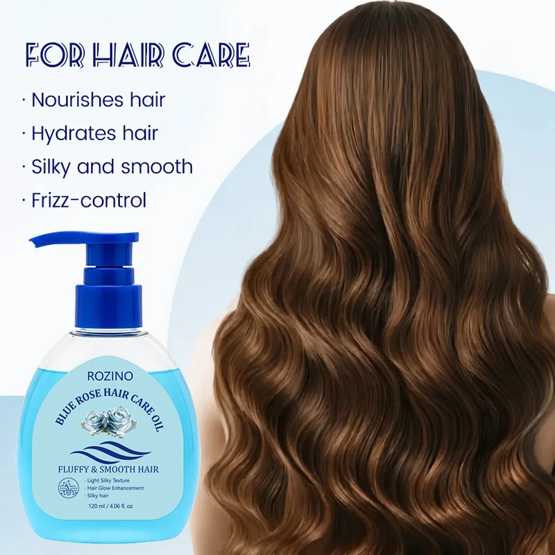 Blue Rose Biotin Collagen Hair Care Oil, Moisturizing and Nourishing, Keeps Hair Hydrated and Smooth, Eliminating Dryness, Tangles, and Rough Texture Suitable for All Hair Types