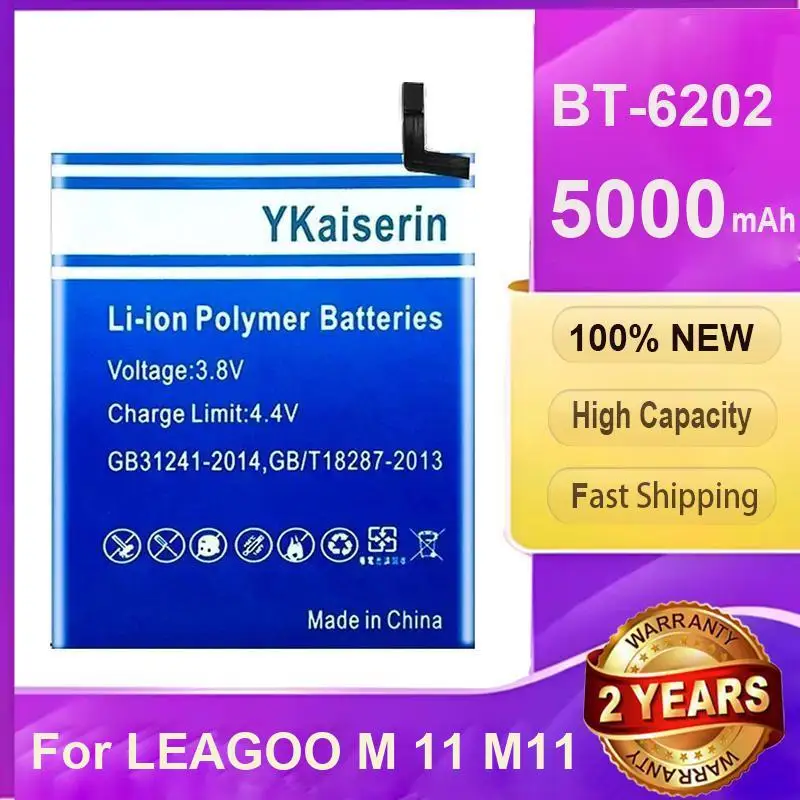 For Leagoo M11 Reliable Power 5000Mah BT-6202 Mobile Phone Battery