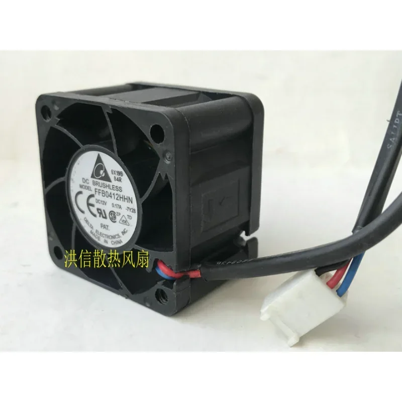 مروحة تبريد جديدة لوحدة المعالجة المركزية في دلتا ، ffb0412hn ، DC 12V ، 0.17A ، 3 أسلاك ، 40x40x28mm