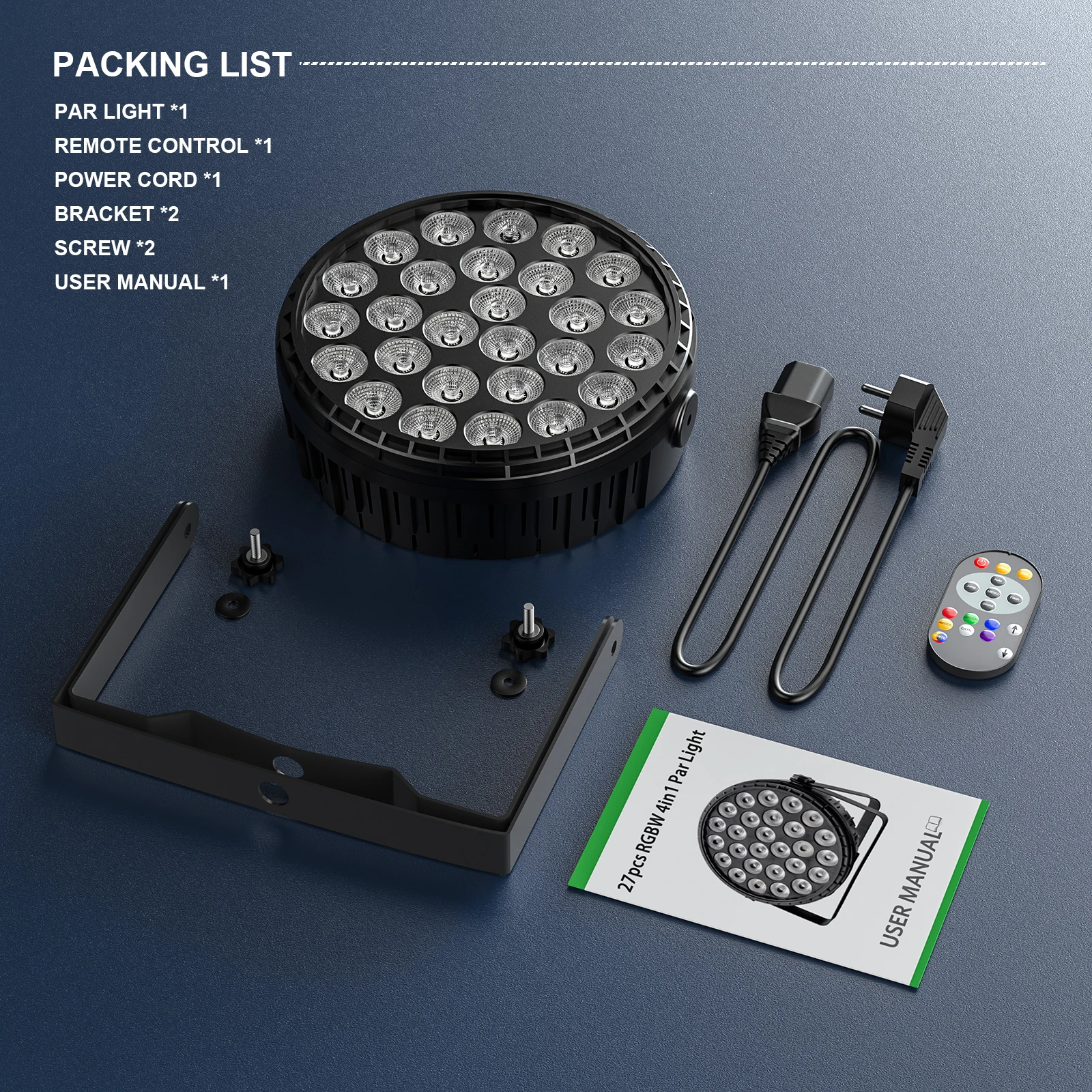 U'King 4 قطعة LED شقة الاسمية الإضاءة 27x8 واط 4IN1 RGBW LED الاسمية ضوء DMX512 المرحلة تأثير الضوء ل DJ ديسكو بار الحفل عيد الميلاد #6