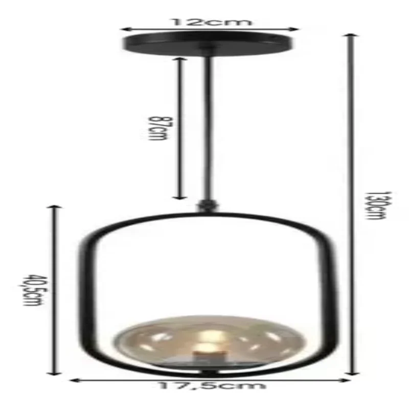 Chandelier Pendant Modern Ball Ball Black Inl79 110V/220V Luminaires Ceiling Lamps