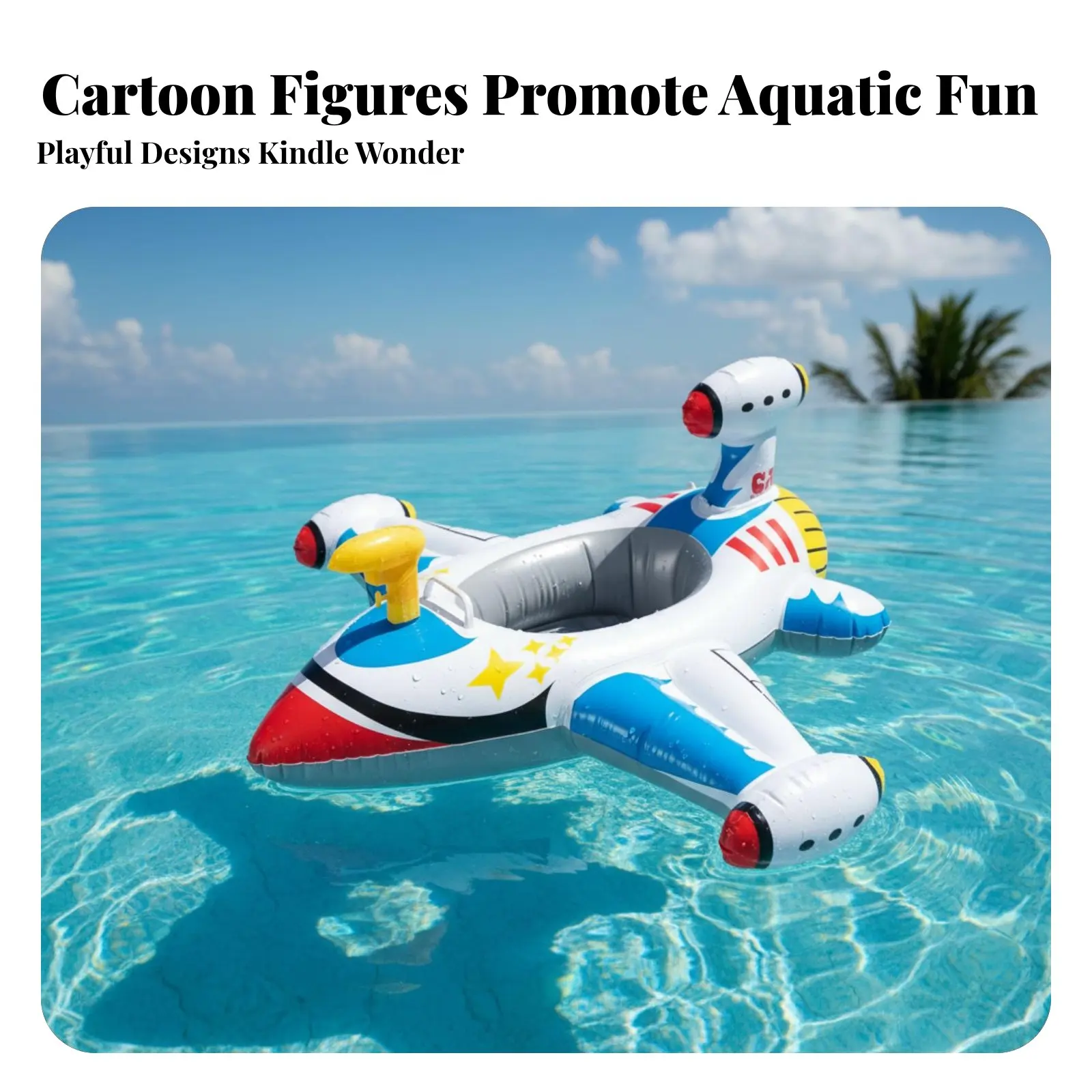 Kids Swimming Seat Ring, Anti-Rollover Thickened Infant Float, Pool Flotation Device