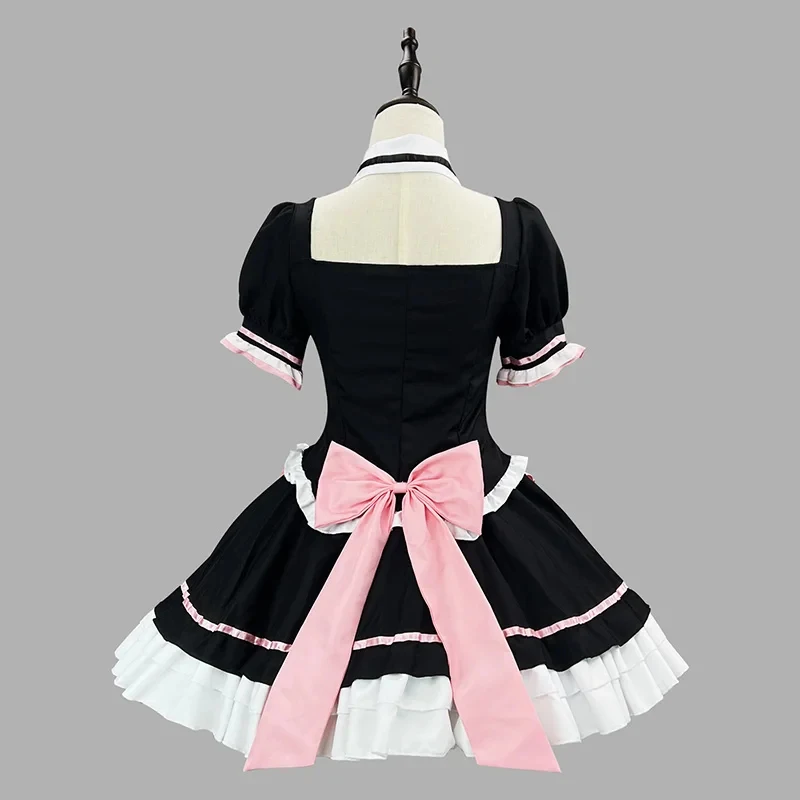 

S-5XL Cute Lolita Cat Maid Dress Ruffle Short Sleeve NEKOPARA Cosplay for Neko Girls Woman Waitress Outfit Party Stage Costume