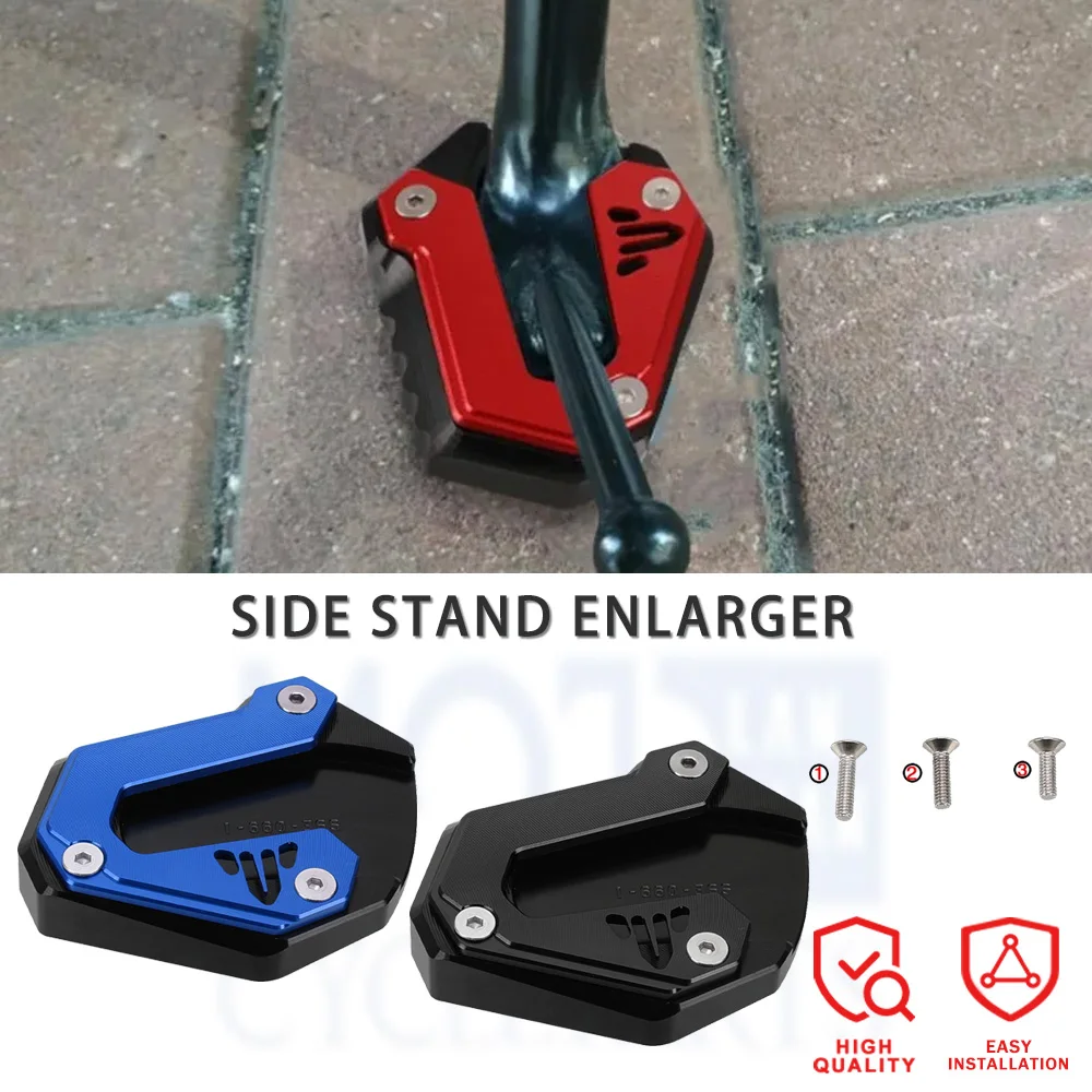 2026 2025 2024 Motorcycle Accessories Foot Side Stand Enlarge Kickstand Extension Pad Shelf For Yamaha TRACER 900/TRACER 900 GT