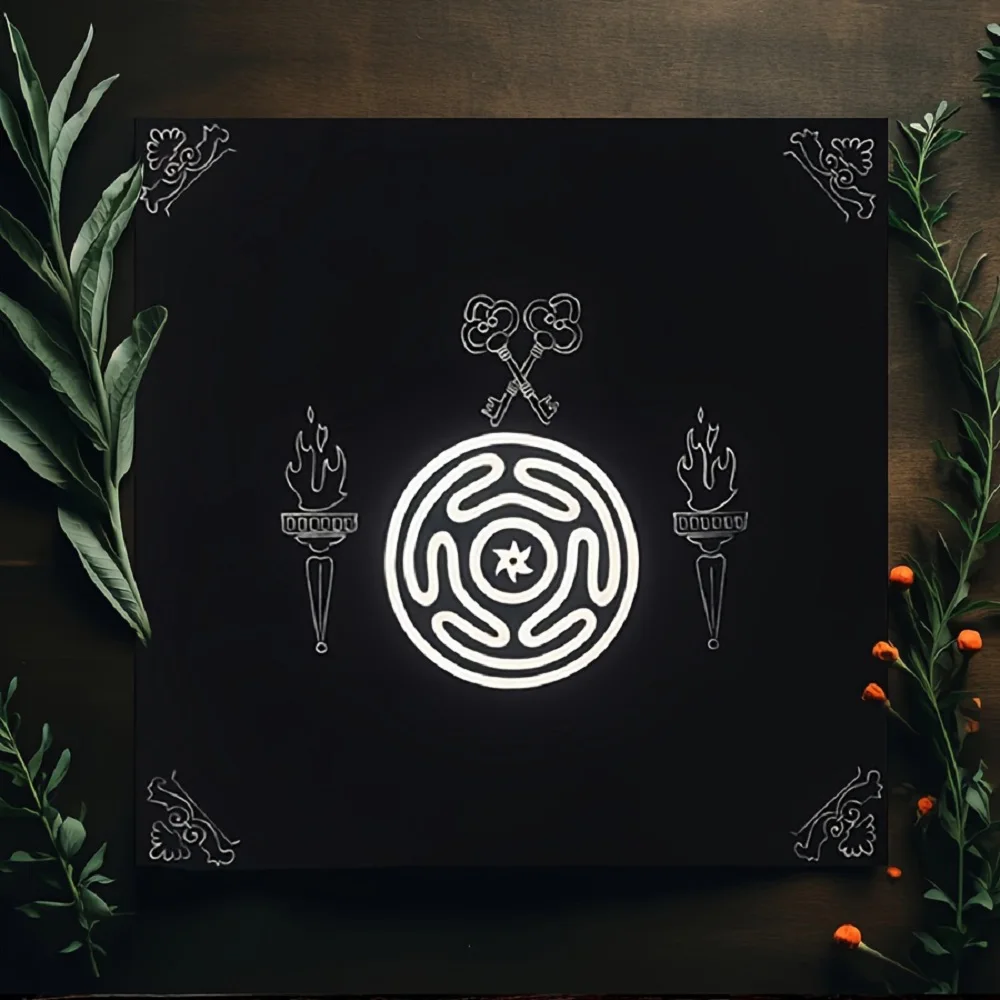 1pc Tarot Card Tablecloth Altar Cloth Board Games Oracle Card Pad Cloth Tarot Mat Home Decor