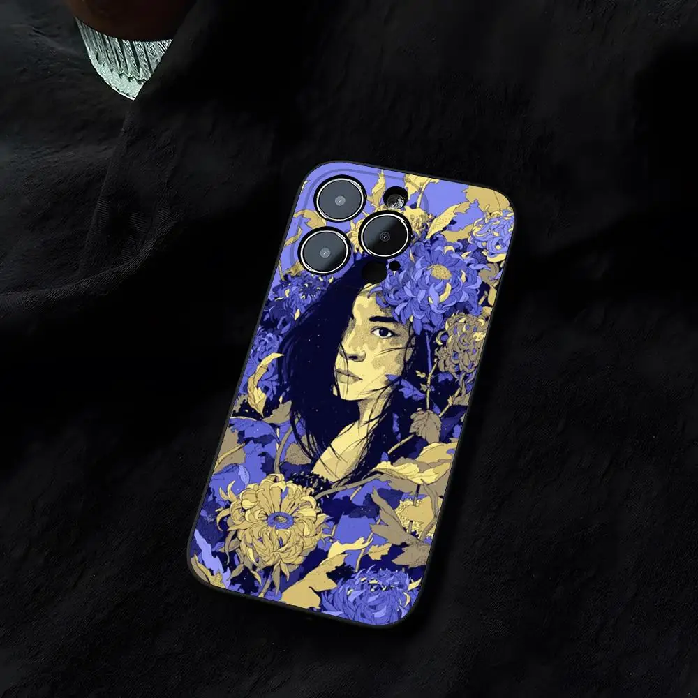 Spring M-Mitski Mouse Pad Funda for iphone 14 16 13 11 15ProMax 12 Pro Max Mini Xr Xs X 7 Plus Covers