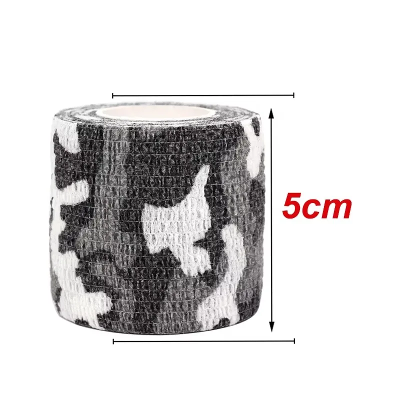 4.5m Camouflage Elastic Bandage Hunt Disguise Wrap Tape Self Adhesive Sports Protector Ankle Knee Finger Arm Pet Tattoo Bandage