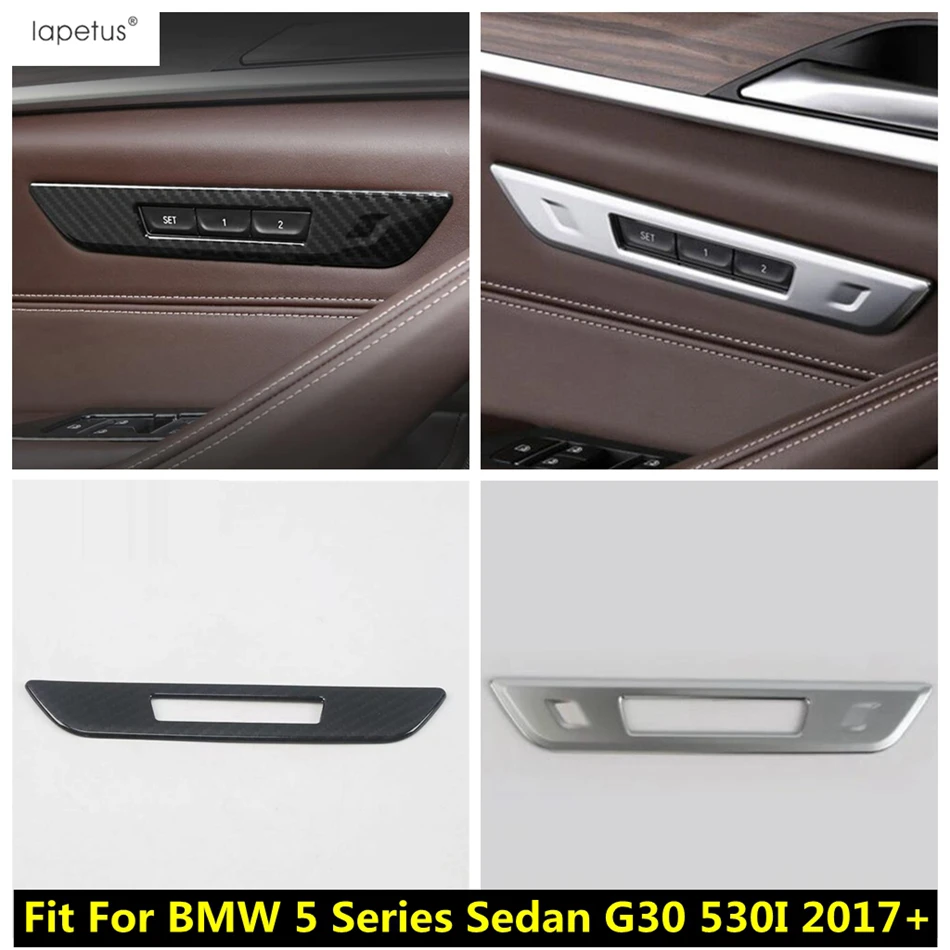 

Seat Adjustment Memory Button Switch Panel Frame Decoration Cover Trim Accessories For BMW 5 Series Sedan G30 530I 2017 - 2023