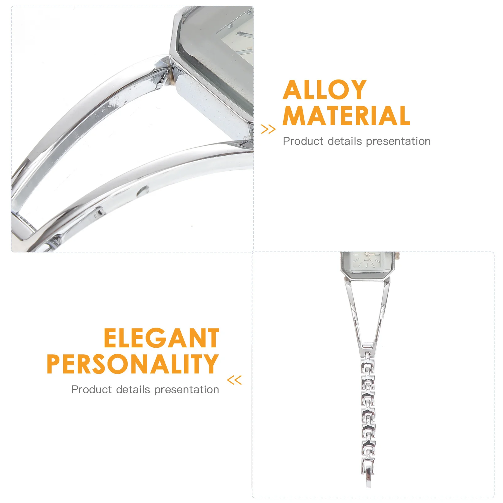 

Quartz Stone Fashion Roman Dial Watch Silver Black Dial Elegant Casual Wristwatch for Women Birthday Valentine Christmas Gift