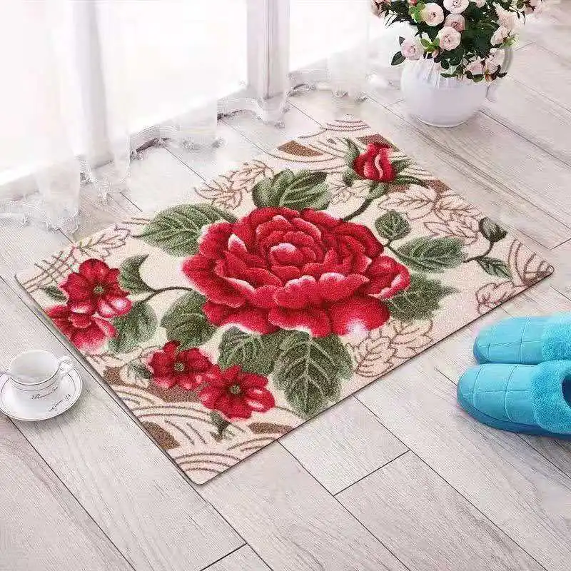 40x60CM Bathroom Anti-slip Foot Mat Home Decoration Small Carpet Rectangle Living Room Floor Mat Toilet Entrance Doormat