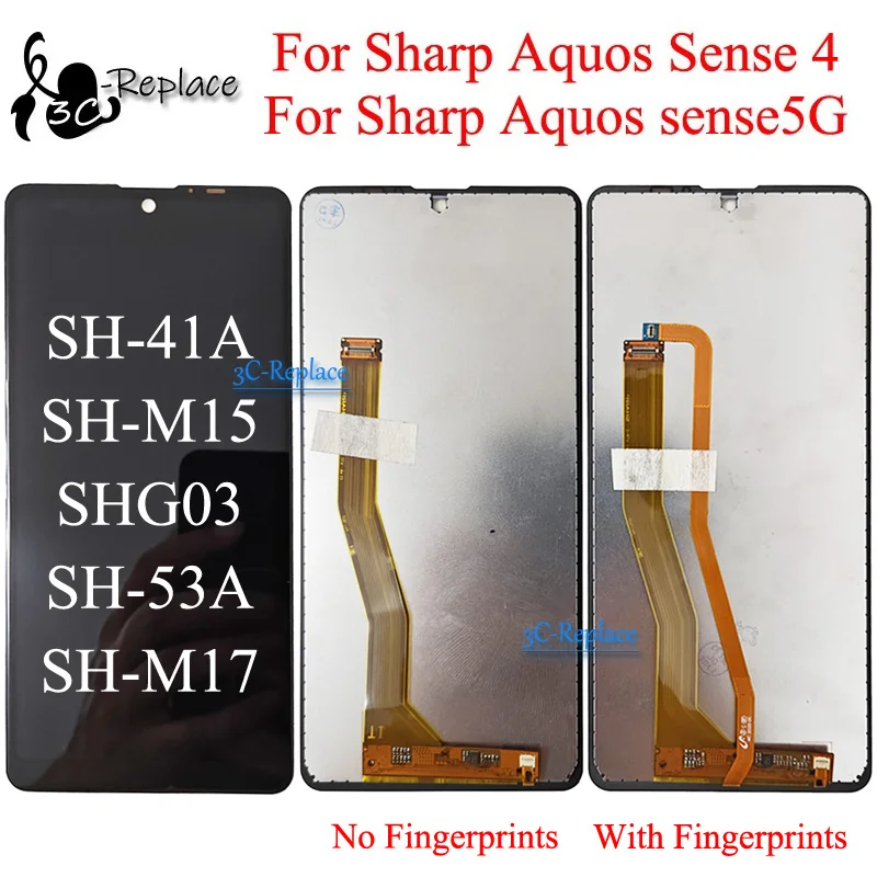 Black 5.8 Inch For Sharp Aquos Sense 4 SH-41A SH-M15 Sense 5G
