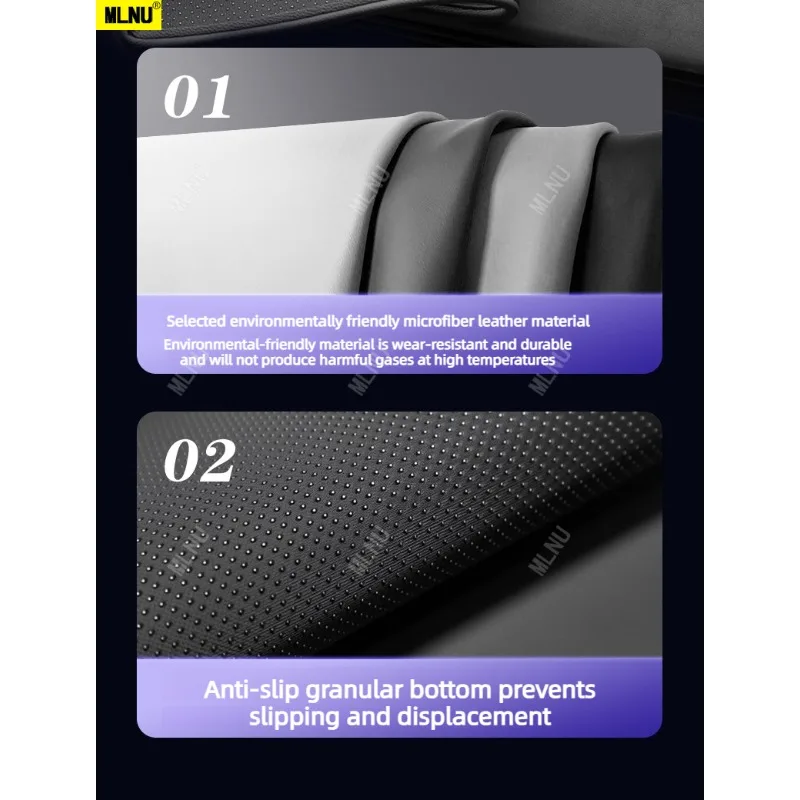 حصيرة مضادة للوهج للوحة القيادة لملحقات CHANGAN Deepal S05 2024/2026 جلد فاخر من الألياف الدقيقة مضادة للانزلاق ومقاومة للأوساخ