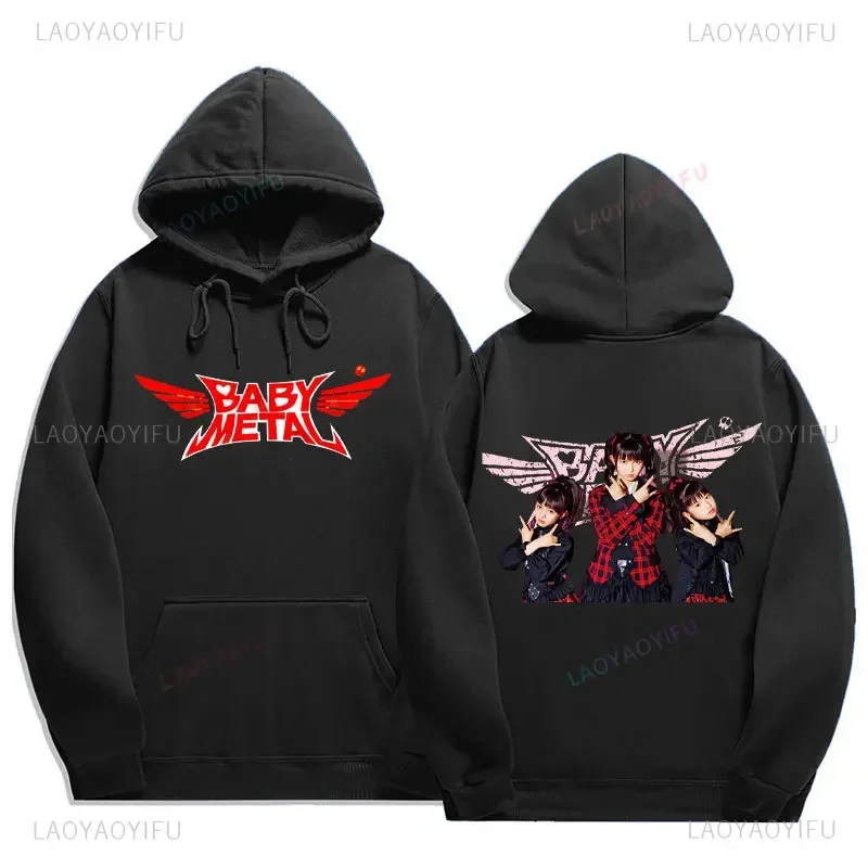 Japan Babymetal Metal Galaxy Death Metal Band Sweatshirt Men Hip-hop Rock Band Casual Autumn winter Hoodies Comfort Pullovers