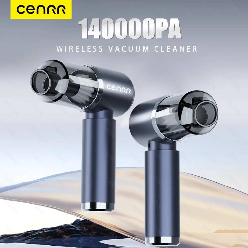 

CENRR 140000PA Car Vacuum Cleaner Mini Portable Powerful Strong Suction Handheld Blower for Car Wireless Cleaner Home Appliance