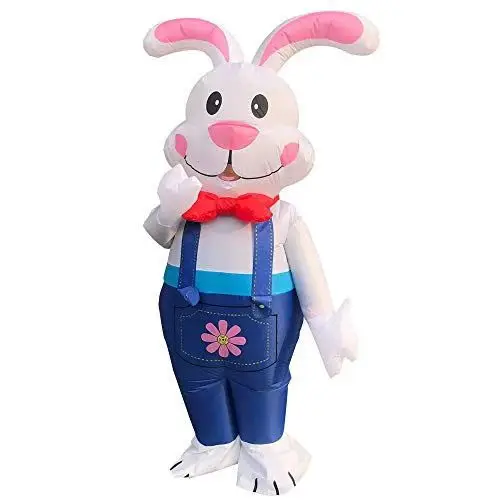 Easter Bunny Inflatable Costumes Mascot Multi-Kinds Rabbit Fancy Halloween Christmas Cosplay Party Bunny Dress Suits for Adult