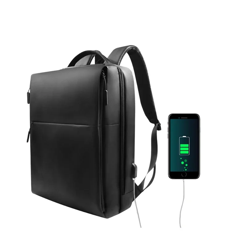 Rechargeable Smart Fingerprint Lock Man Laptop Bags Fingerprint Lock Shoulder Backpack