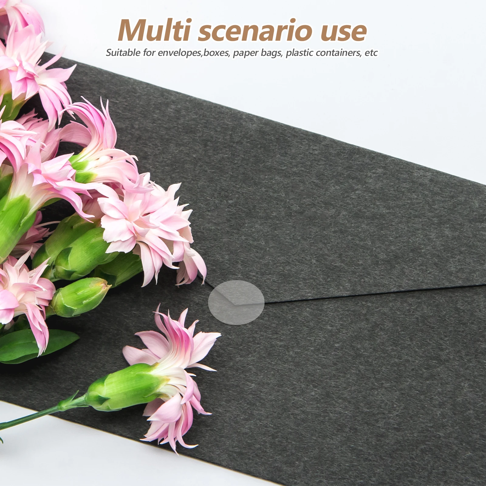 Sticker Self-Adhesive Label for Packaging Sealing Waterproof Strong Hold Resealable Tape for Boxes Envelopes