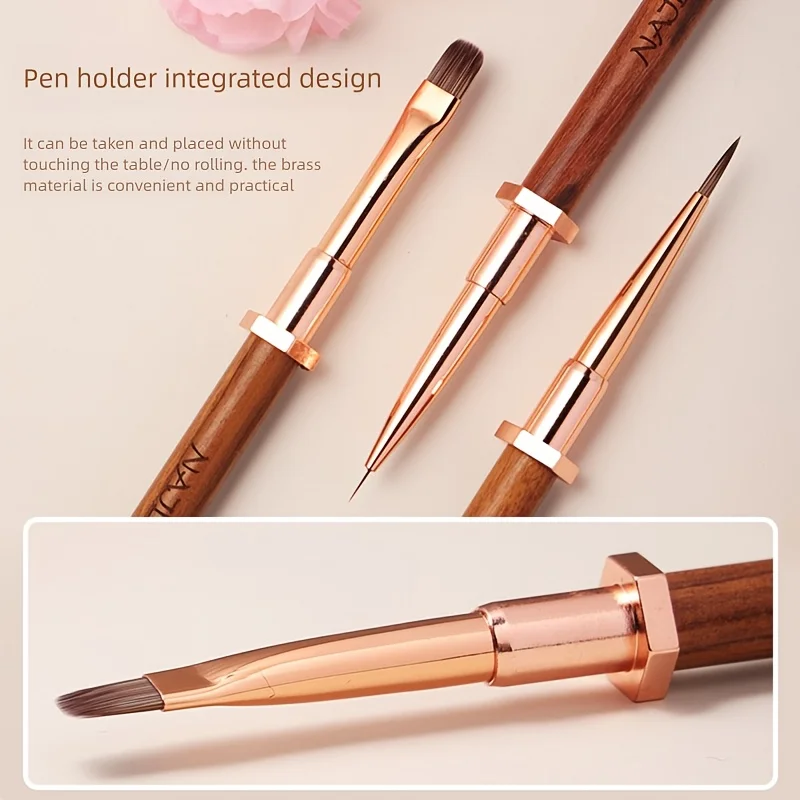 Pluma de fototerapia con pegamento para uñas, pincel de Gel UV, pincel acrílico, pinceles profesionales para decoración de uñas, pincel para pintar y dibujar, herramientas de manicura