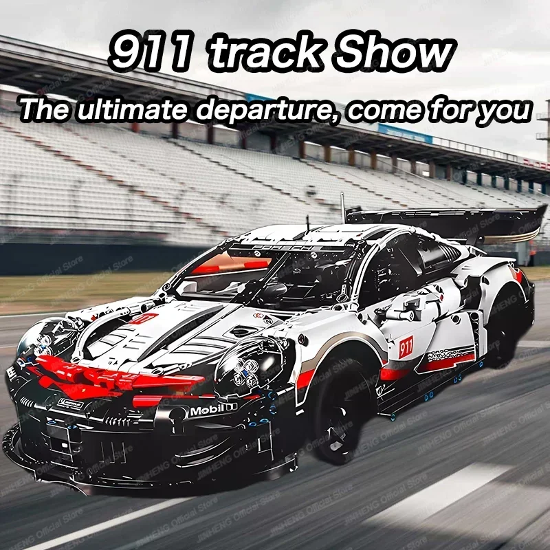 

911RSR 1580 Pcs Technical Classic Super Racing Car Building Blocks Bricks Vehicle Toy For Kids Birthday Gift Compatible 42096