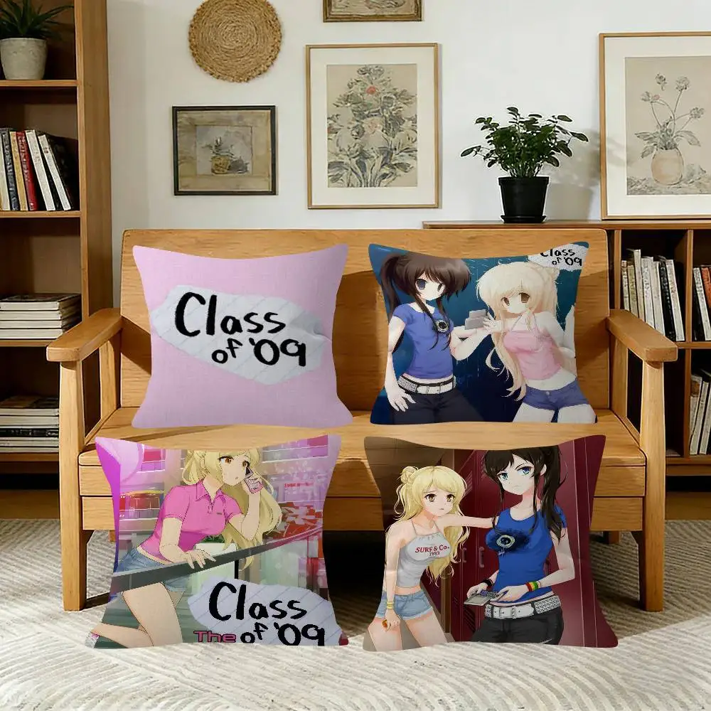 Game C-Class of 09    Pillowcase toon Gift Cushion Cover Bedroom Home Sofa Chair Seat Decor pillow case