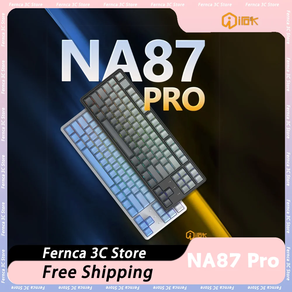 Irok NA87 Pro Mechanical Keyboard Magnetic Switch RT0.04mm 8000hz Gaming Keyboard Hot Swap Custom Keyboard Valorant  Accessories