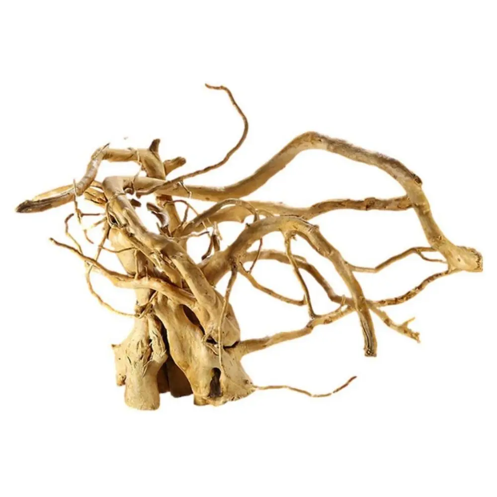 Aquarium Plants Natural Tree Driftwood Branches Fish Big Size Tank Aquarium Background Decoration For Small Fish Hiding