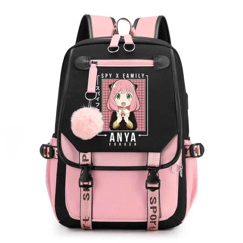 

Anime Spy X Family Backpacks Cosplay Anya Forger School Bags Children Y2k Backpack Boys Girls Travel Backpack Korean Style bag