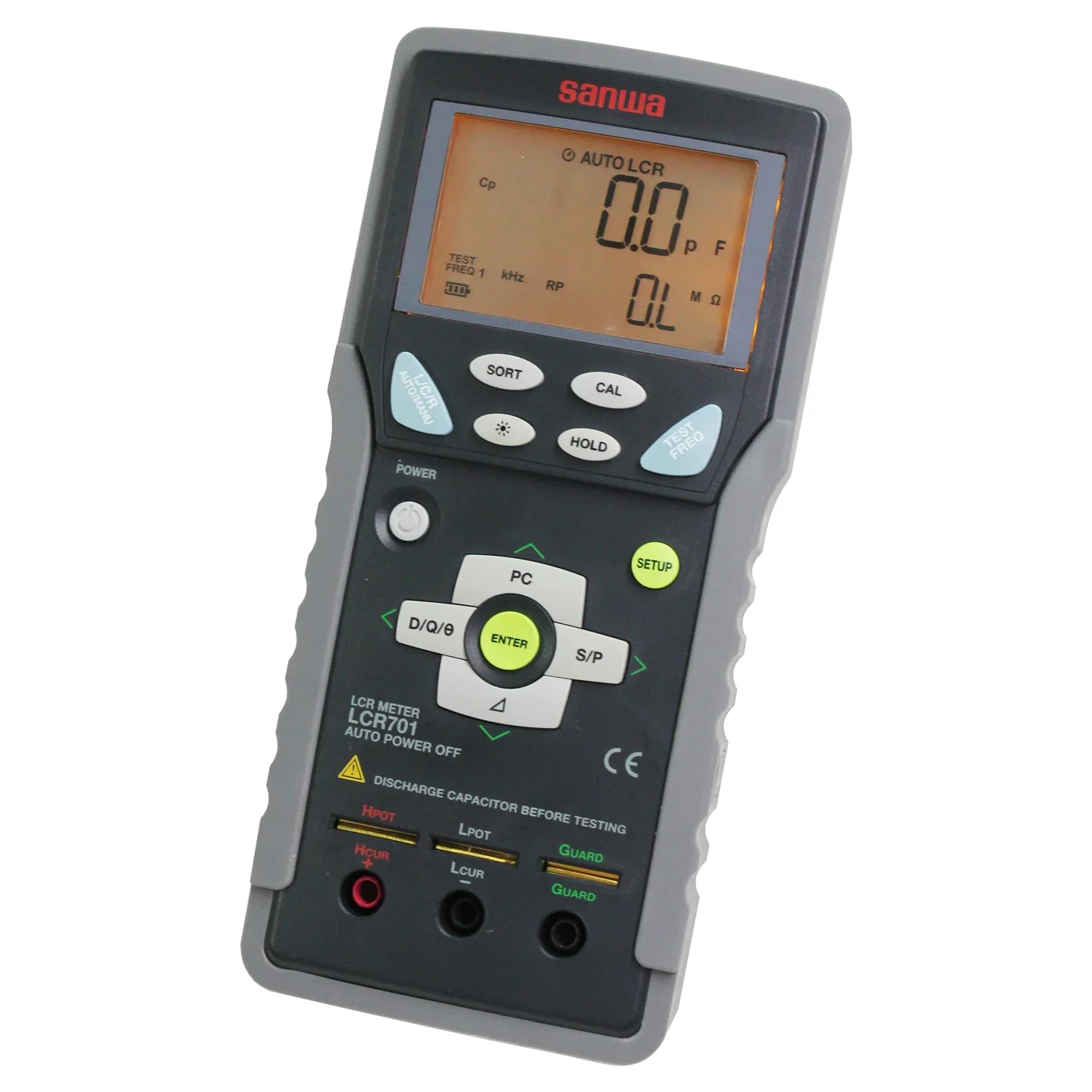 Sanwa LCR701 Handheld LCR Meter 100KHz Inductance Capacitance Resistance Component Tester