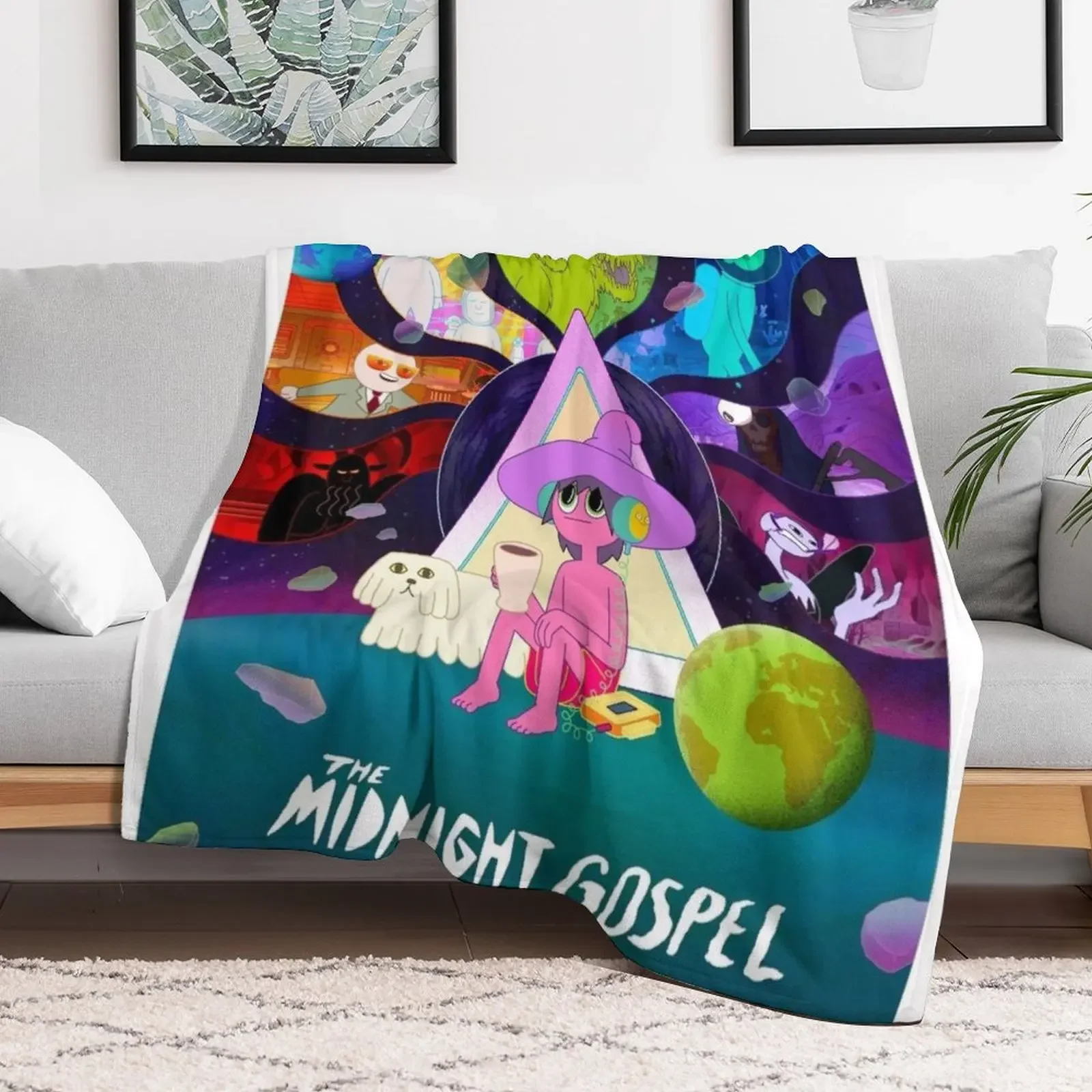 Midnight Gospel Throw Blanket Plush Moving Blankets Sofas Of Decoration Flannel Blankets