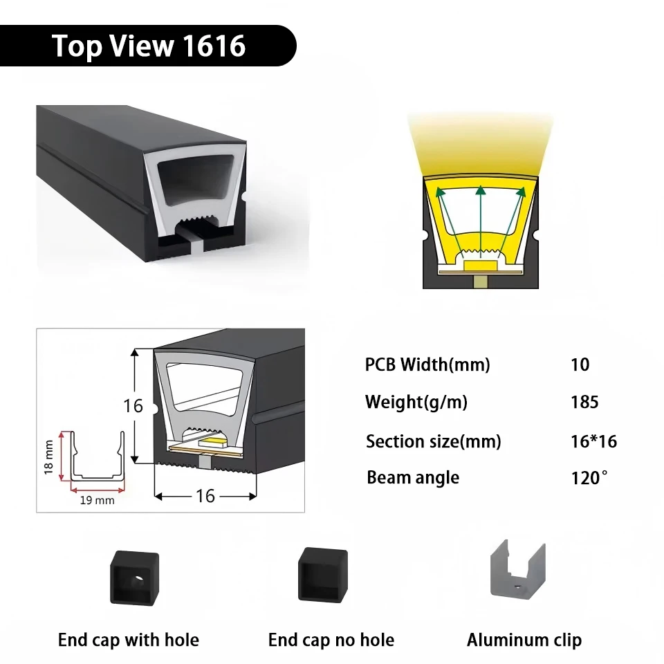 IP67 wasserdichte LED-Neon-Silikon-Lichtröhre, geeignet für 5 mm, 8 mm, 10 mm, 12 mm PCB WS2812B WS2811 5050 RGB-Lichtleiste – Detail 24