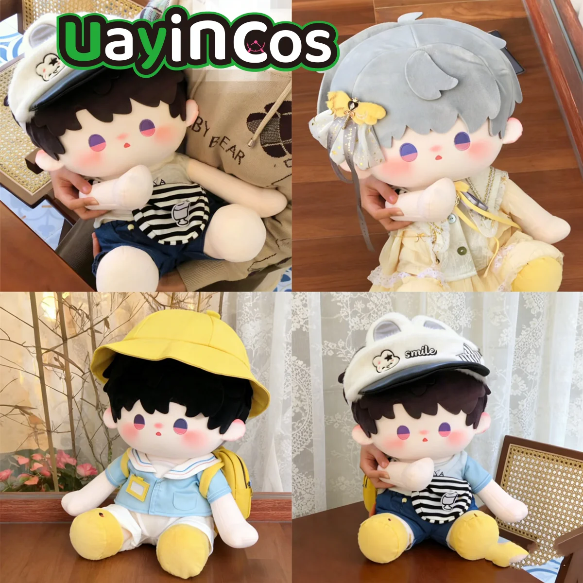 40cm在庫あり-ラブアンドディープスペース-ラファエル・シラス・ゼイン・ザビエル-ぬいぐるみ服-人形枕飾り-アニメフィギュアゲームおもちゃ-k