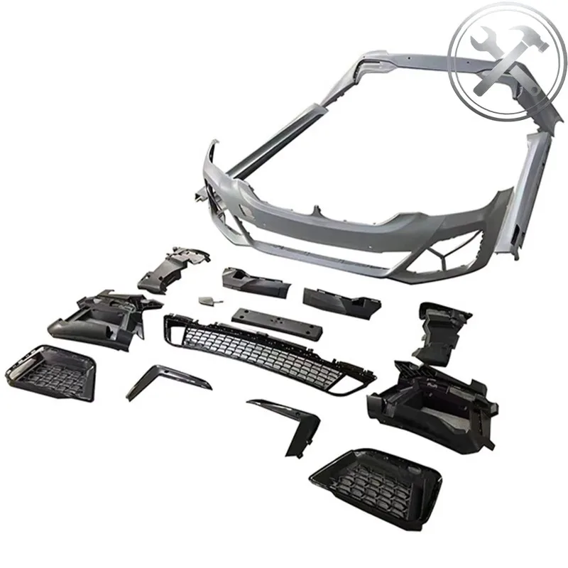 

G30 Pre Facelift Upgrade To LCI M Sport Full Body Kit Front Rear Bumper Side Skirt No Light Design Exterior Mod Parts For 5 Seri